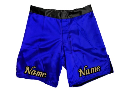 Pantaloncini MMA personalizzati con nome o logo: blu