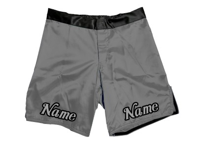I pantaloncini MMA dal design personalizzato aggiungono nome o logo: grigio