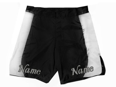 Pantaloncini MMA personalizzati : Nero-Bianco