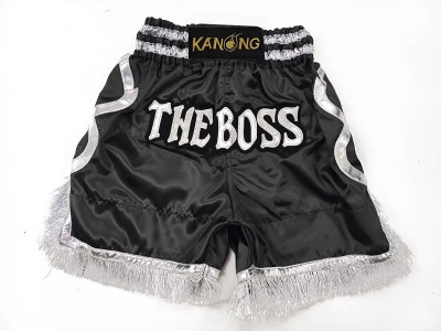 Pantaloncini boxe personalizzati : KNBXCUST-2048-Nero