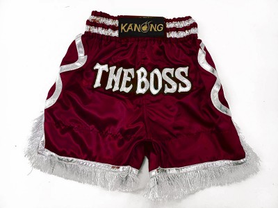 Pantaloncini boxe personalizzati : KNBXCUST-2048-Marrone