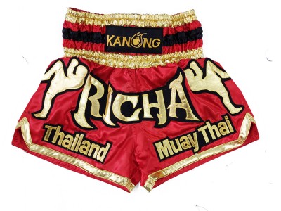 Pantaloncini Kick boxing personalizzati : KNSCUST-1226 Rosso