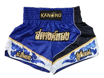 Pantaloncini Kick boxing personalizzati : KNSCUST-1230 Blu