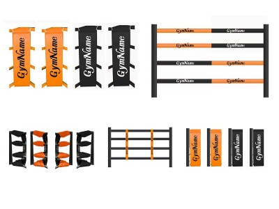 Coperture per ring da boxe personalizzate: Arancione/Nero