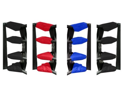 Copri tenditore per anello Muay Thai (set di 16) : Rosso/Blu/Nero