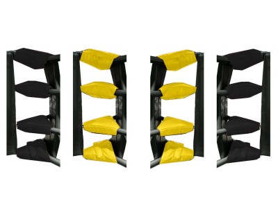 Copri tenditore per anello Muay Thai (set di 16) : Giallo/Nero