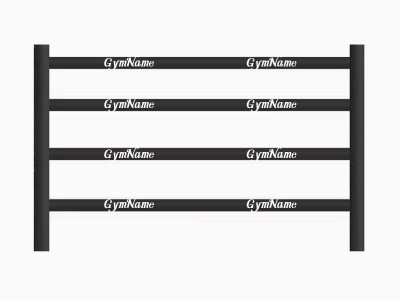 16pcs x 3m Personalizzare Copertura per corda ad anelli Muay Thai per un anello di 4x4m : Nero