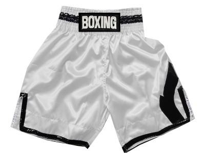 Pantaloncini da boxe personalizzati : KNBSH-036-Bianca