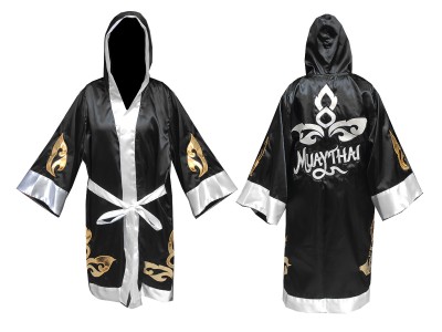 Vestaglia da Boxe Muay Thai Kanong : KNFIR-143-Nero