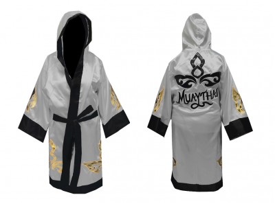 Vestaglia da Boxe Muay Thai Kanong : KNFIR-143-Argento