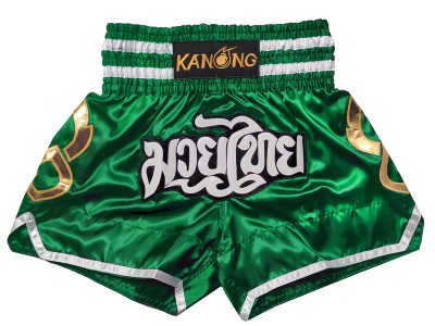 Pantaloncini Thai Boxe Kanong : KNS-143-Verde