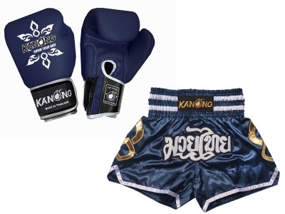 Guantoni Thai boxe e pantaloncini da Muay Thai : Set-143-Gloves-Marina