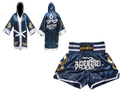 Vestaglia da Thai Boxe e Pantaloncini Muay Thai : Set-143-Marina