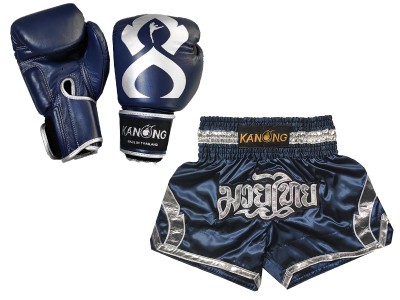 Guantoni Thai boxe e pantaloncini da Muay Thai : Set-144-Gloves-Marina