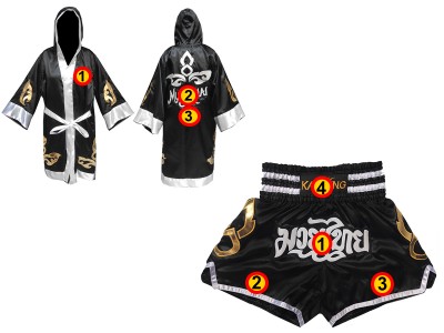 Vestaglia da Thai Boxe e Pantaloncini Muay Thai