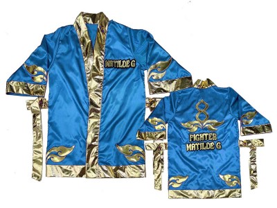 Vestaglia Muay Thai Kanong : KNFIRCUST-001-Azzurro