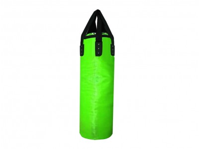 Sacco da boxe in microfibra personalizzato (non riempito): Verde lime 120 cm.