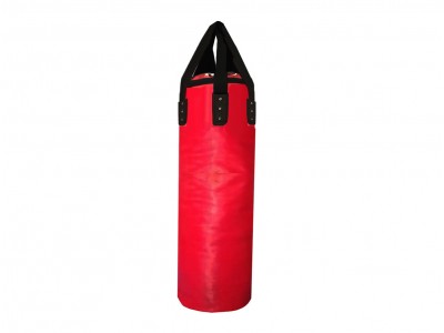 Sacco da boxe in microfibra personalizzato (non riempito): Rosso 120 cm.