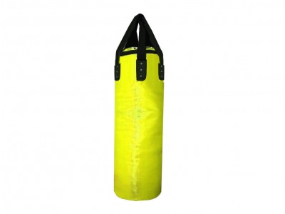 Sacco da boxe in microfibra personalizzato (non riempito): Giallo 180 cm.