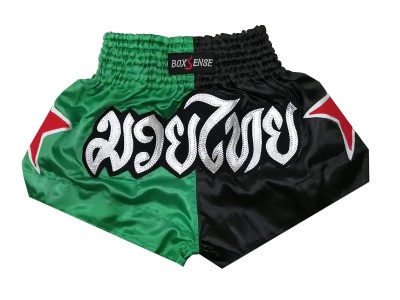 Pantaloncini Thai Boxe Bambino Boxsense : BXSKID-005-Verde