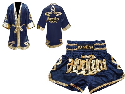 Vestaglia da Boxe Muay Thai KANONG e Pantaloncini Muay Thai : Model 121-Marina
