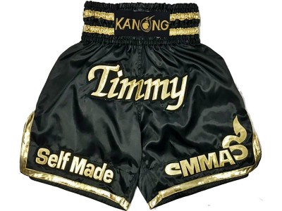 Pantaloncini da boxe personalizzati : KNBXCUST-2009 Nero