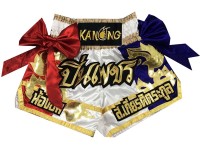 Pantaloncini Muay Thai personalizzati : KNSCUST-1023 Bianco