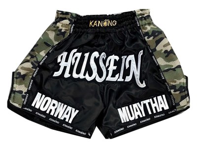 Pantaloncini Kick boxe personalizzati : KNSCUST-1034 Nero