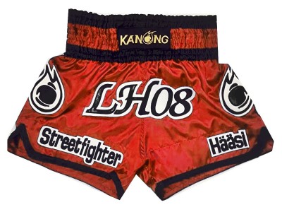 Pantaloncini Kickboxing  personalizzati : KNSCUST-1068 Rosso