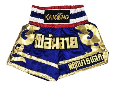 Pantaloncini Muay Thai personalizzati : KNSCUST-1098 Blu