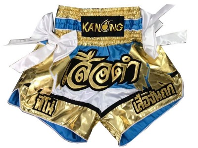 Pantaloncini Muay Thai personalizzati : KNSCUST-1107 Bianco