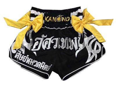 Pantaloncini Muay Thai personalizzati : KNSCUST-1110 Nero