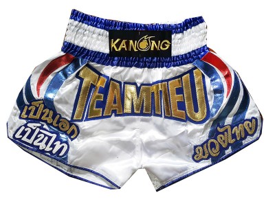 Pantaloncini Muay Thai personalizzati : KNSCUST-1131 Bianco