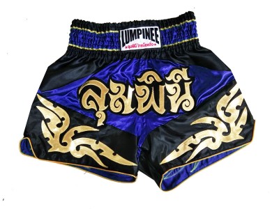 Pantaloncini Thai Kick Boxe Lumpinee : LUM-049-Blu