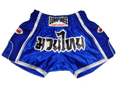 Pantaloncini Thai Kick Boxe Lumpinee : LUMRTO-005-Blu