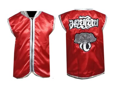 Giacca Cornerman Muay Thai Kanong : Rosso Elefante