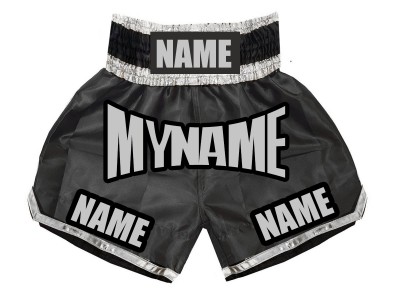 Pantaloncini boxe personalizzati : KNBSH-007 Nero