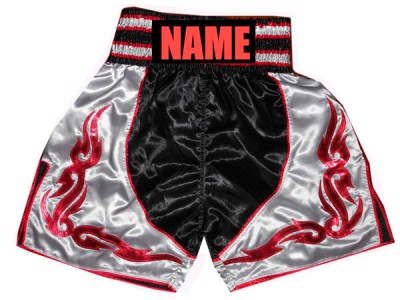 Pantaloncini boxe personalizzati : KNBSH-012 Nero