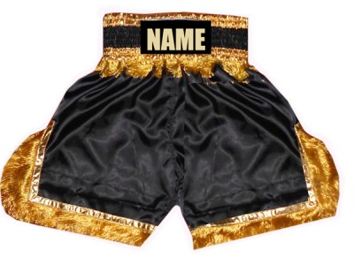 Pantaloncini  boxe personalizzati : KNBSH-017 Nero