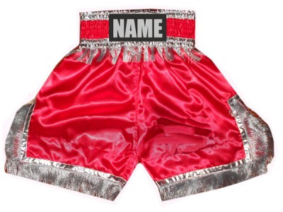 Pantaloncini boxe personalizzati : KNBSH-018 Rosso