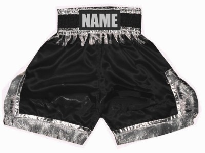 Pantaloncini da boxe personalizzati : KNBSH-018-Nero