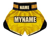 Pantaloncini da boxe personalizzati : KNBSH-022-Oro