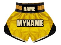 Pantaloncini boxe personalizzati : KNBSH-022-Oro