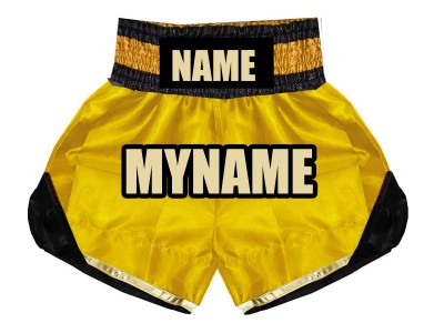Pantaloncini da boxe personalizzati : KNBSH-022-Oro