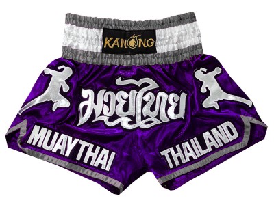 Pantaloncini Thai Boxe KANONG : KNS-133-Viola