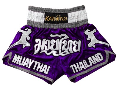 Pantaloncini Thai Boxe Kanong : KNS-133-Viola