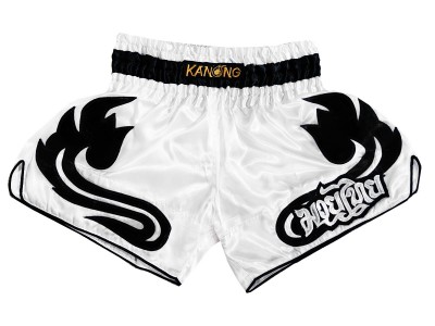 Pantaloncini Muay Thai Kanong : KNSRTO-209-Bianca