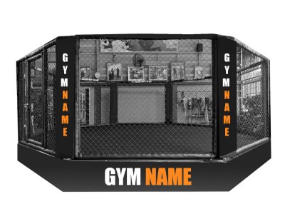 Anello MMA o gabbia ottagonale UFC dimensioni 5 x 5 m personalizzato