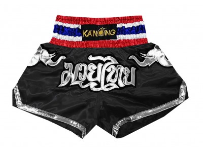 Pantaloncini Kick Boxing Bambino KANONG : KNS-125-Nero-K