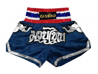 Pantaloncini da Muay Thai Bambino Kanong : KNS-136-Nero-K